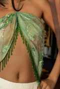 The Eden Beaded Scarf Top