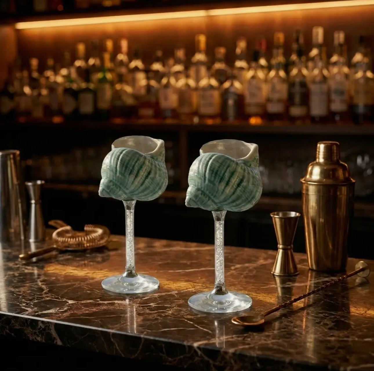 Amalfi Seashell Glasses