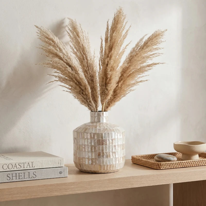 Coastal Shell Mosaic Vase